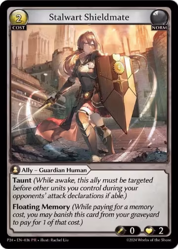 Stalwart Shieldmate (036), Promotional Cards — Grand Archive card price