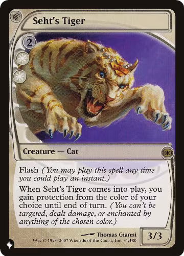Seht's Tiger (31/180), The List Reprints — Magic card price