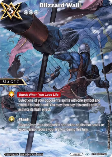 Blizzard Wall (SPR) (BSS04-128), Savior of Chaos — Battle Spirits card price