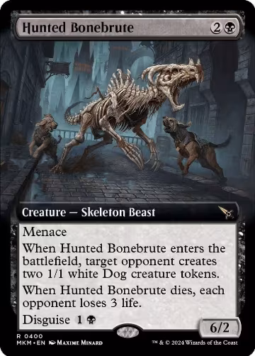Hunted Bonebrute (Extended Art) (400), Murders at Karlov Manor — Magic card price