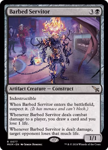 Barbed Servitor (77), Murders at Karlov Manor — Magic card price