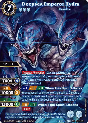 Deepsea Emperor Hydra (SPR) (BSS04-086), Savior of Chaos — Battle Spirits card price