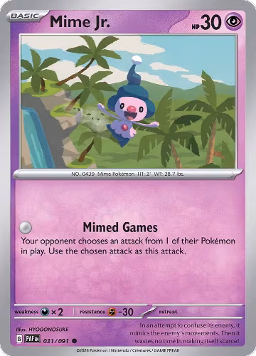Mime Jr. - 031/091 (031/091), Paldean Fates — Pokémon card price