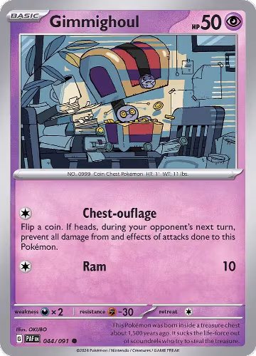 Gimmighoul (044/091), Paldean Fates — Pokémon card price