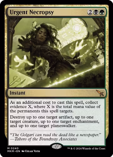 Urgent Necropsy (240), Murders at Karlov Manor — Magic card price