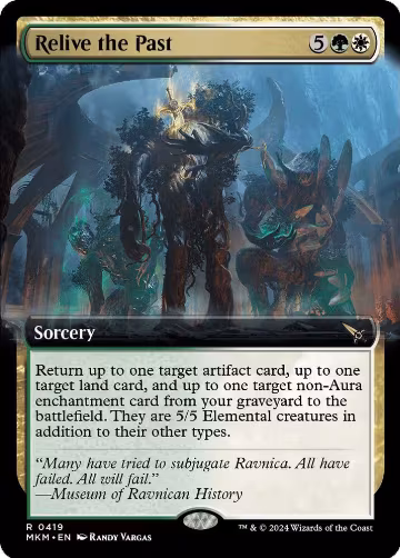 Relive the Past (Extended Art) (419), Murders at Karlov Manor — Magic card price