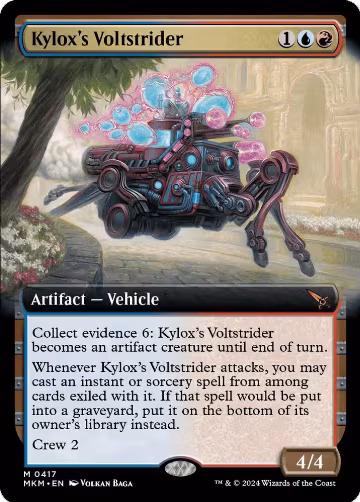 Kylox's Voltstrider (Extended Art) (417), Murders at Karlov Manor — Magic card price