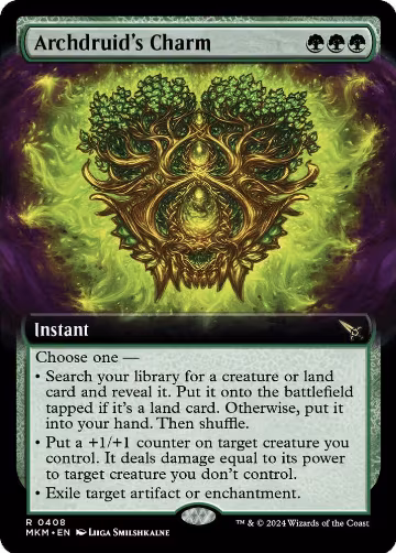 Archdruid's Charm (Extended Art) (408), Murders at Karlov Manor — Magic card price
