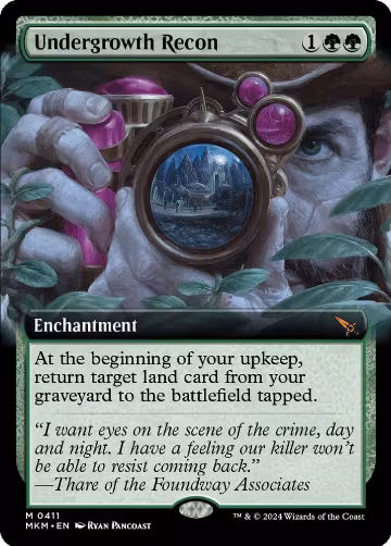 Undergrowth Recon (Extended Art) (411), Murders at Karlov Manor — Magic card price