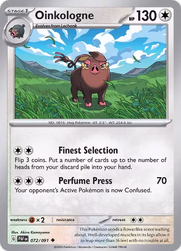 Oinkologne (072/091), Paldean Fates — Pokémon card price