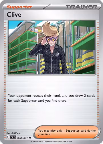 Clive - 078/091 (078/091), Paldean Fates — Pokémon card price