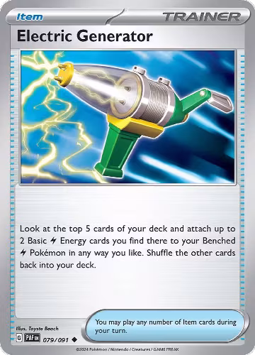 Electric Generator (079/091), Paldean Fates — Pokémon card price