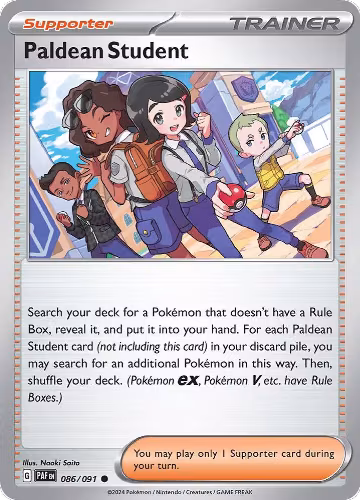 Paldean Student - 086/091 (086/091), Paldean Fates — Pokémon card price