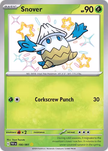Snover (100/091), Paldean Fates — Pokémon card price