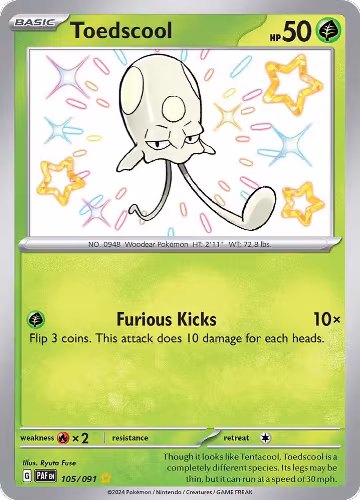 Toedscool - 105/091 (105/091), Paldean Fates — Pokémon card price
