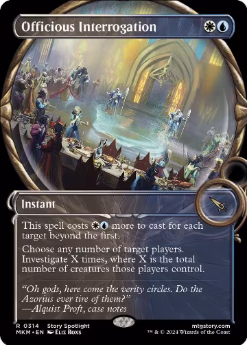 Officious Interrogation (Showcase) (314), Murders at Karlov Manor — Magic card price