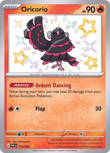 Oricorio (113/091), Paldean Fates — Pokémon card price