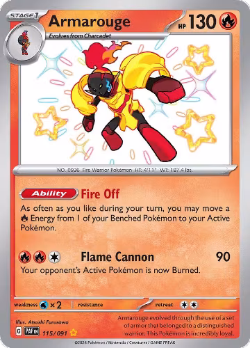 Armarouge - 115/091 (115/091), Paldean Fates — Pokémon card price