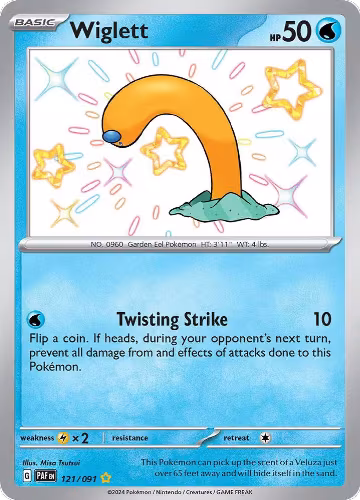 Wiglett - 121/091 (121/091), Paldean Fates — Pokémon card price