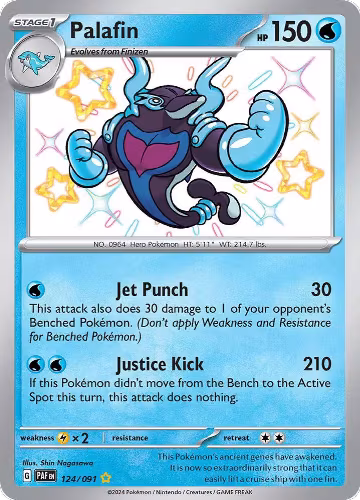 Palafin - 124/091 (124/091), Paldean Fates — Pokémon card price