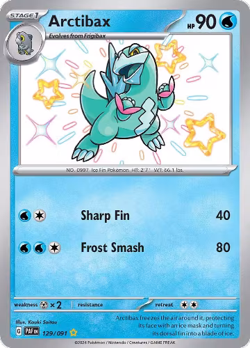 Arctibax (129/091), Paldean Fates — Pokémon card price