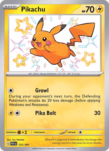 Pikachu - 131/091 (131/091), Paldean Fates — Pokémon card price