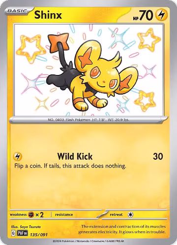 Shinx (135/091), Paldean Fates — Pokémon card price