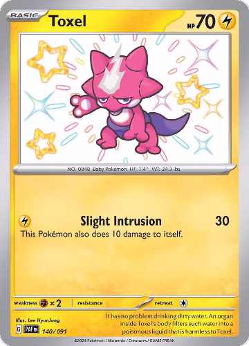 Toxel (140/091), Paldean Fates — Pokémon card price