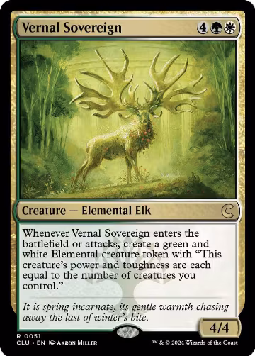Vernal Sovereign (51), Ravnica: Clue Edition — Magic card price