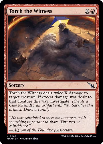 Torch the Witness (a) (146), Murders at Karlov Manor — Magic card price