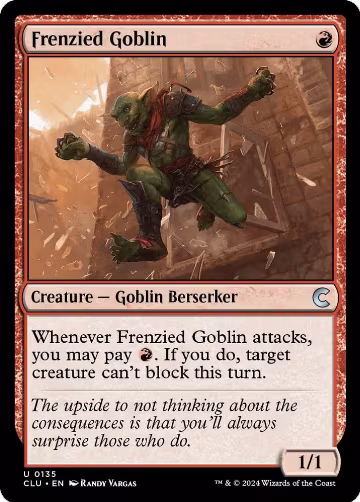 Frenzied Goblin (135), Ravnica: Clue Edition — Magic card price