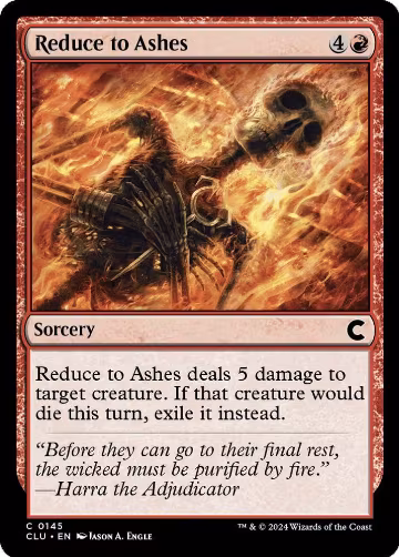 Reduce to Ashes (145), Ravnica: Clue Edition — Magic card price