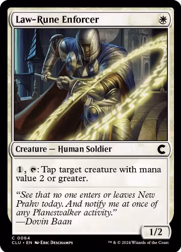 Law-Rune Enforcer (64), Ravnica: Clue Edition — Magic card price
