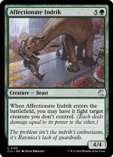 Affectionate Indrik (155), Ravnica: Clue Edition — Magic card price