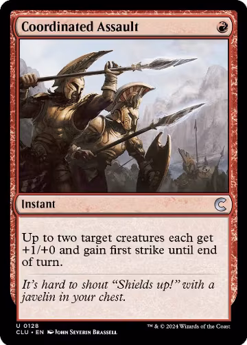 Coordinated Assault (128), Ravnica: Clue Edition — Magic card price