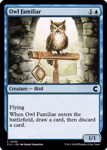 Owl Familiar (90), Ravnica: Clue Edition — Magic card price