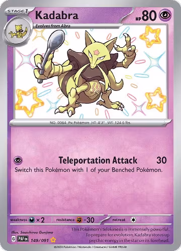 Kadabra (149/091), Paldean Fates — Pokémon card price