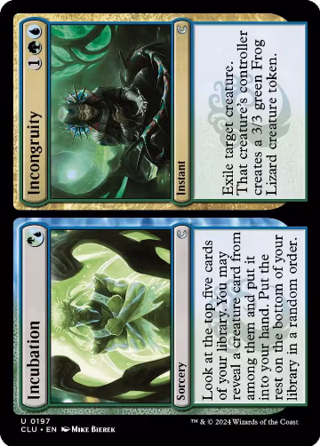 Incubation // Incongruity (197), Ravnica: Clue Edition — Magic card price