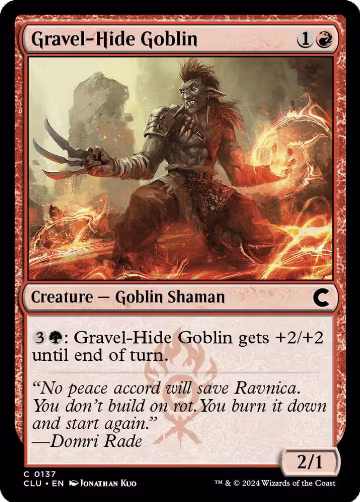 Gravel-Hide Goblin (137), Ravnica: Clue Edition — Magic card price