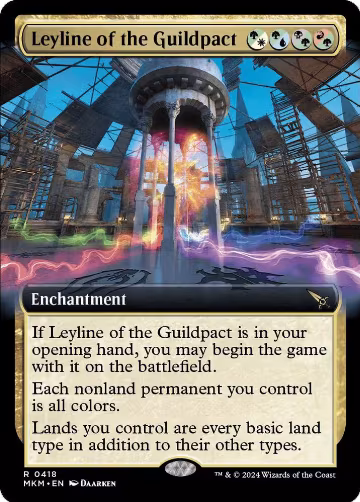 Leyline of the Guildpact (Extended Art) (418), Murders at Karlov Manor — Magic card price