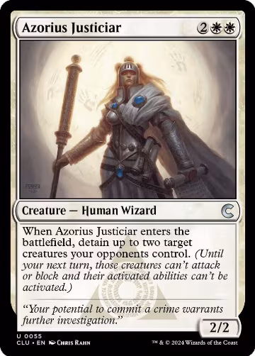 Azorius Justiciar (55), Ravnica: Clue Edition — Magic card price