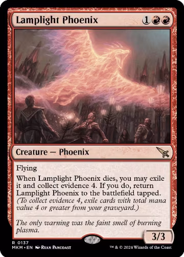 Lamplight Phoenix (137), Murders at Karlov Manor — Magic card price