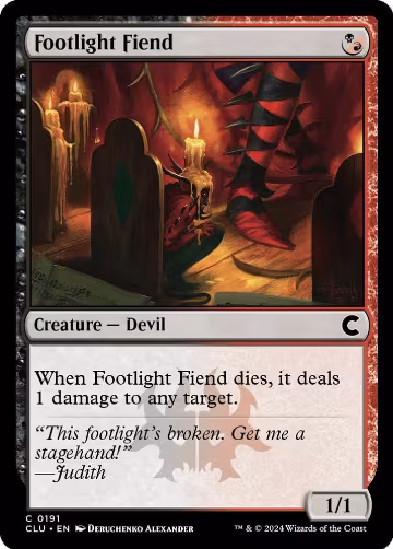 Footlight Fiend (191), Ravnica: Clue Edition — Magic card price