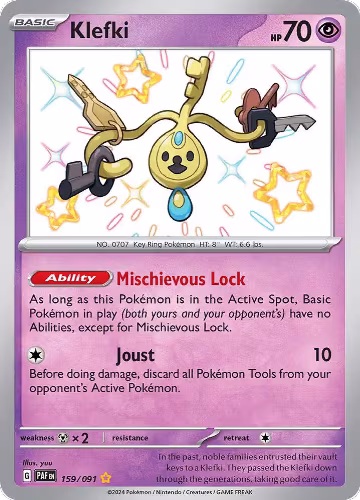 Klefki (159/091), Paldean Fates — Pokémon card price