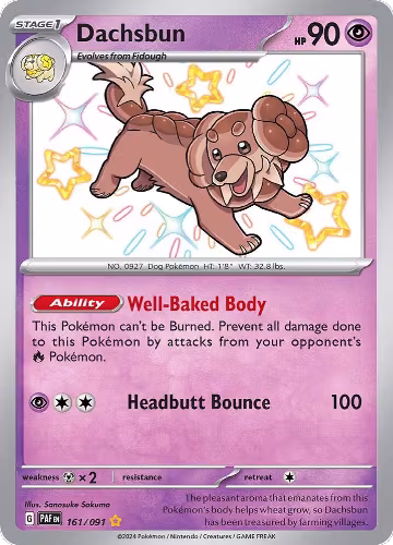 Dachsbun - 161/091 (161/091), Paldean Fates — Pokémon card price