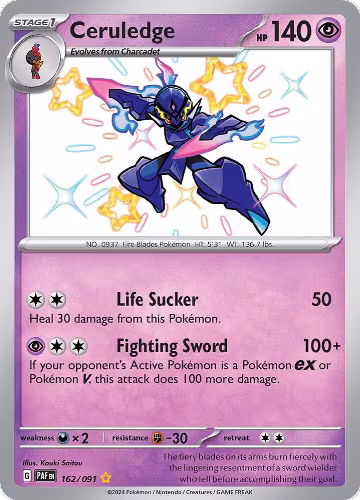 Ceruledge - 162/091 (162/091), Paldean Fates — Pokémon card price