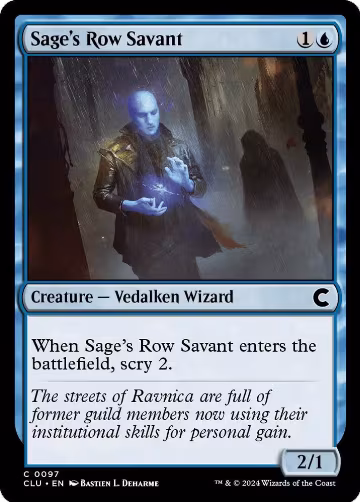 Sage's Row Savant (97), Ravnica: Clue Edition — Magic card price
