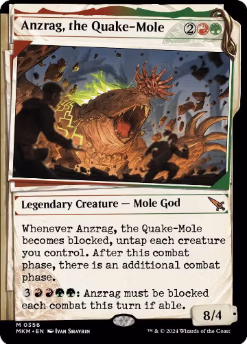 Anzrag, the Quake-Mole (Showcase) (356), Murders at Karlov Manor — Magic card price