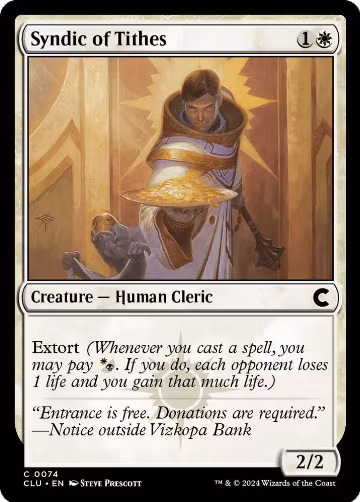Syndic of Tithes (74), Ravnica: Clue Edition — Magic card price