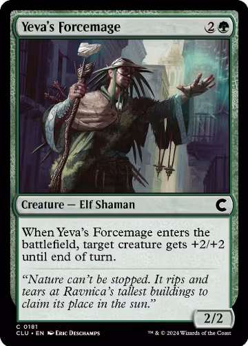 Yeva's Forcemage (181), Ravnica: Clue Edition — Magic card price